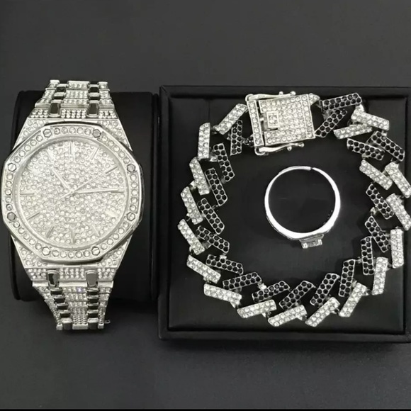 Other - ❤️Host pick❤️ NEW* SILVER WATCH TWO TONE BRACELET & RING